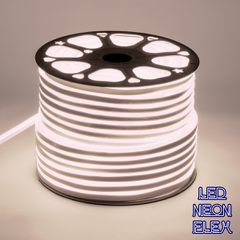 OVALE 120° Degree Neon Flex Epistar LED SMD 2835 1m 12W/m 120LED/m 1284lm/m 120° DC 230V Αδιάβροχη IP68 Φυσικό Λευκό 4500K Dimmable