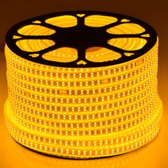 Wide Ταινία Διπλής Σειράς Epistar LED SMD 2835 1m 24W/m 180LED/m 3144lm/m 120° DC 230V Αδιάβροχη IP68 Ultra Θερμό Λευκό 2200K Dimmable