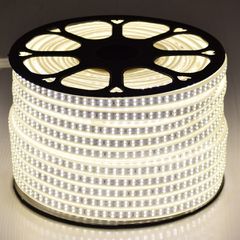 Wide Ταινία Διπλής Σειράς Epistar LED SMD 2835 1m 24W/m 180LED/m 3288lm/m 120° DC 230V Αδιάβροχη IP68 Φυσικό Λευκό 4500K Dimmable