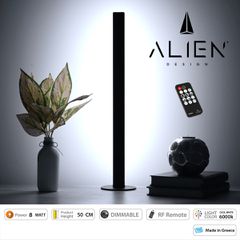 ALIEN-DIVA-BLACK-50-1 ALIEN Design DIVA Μοντέρνο Minimal Nordic Μεταλλικό Φωτιστικό Επιτραπέζιο - Πορτατίφ - Λαμπατέρ Μαύρο LED 8W 1120lm με Ασύρματο Χειριστήριο RF & Dimmer IP20 Ψυχρό Λευκό 6000K Μ3
