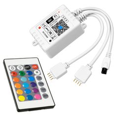 Ασύρματος Smart Home Wi-Fi LED RGB Controller με 2 Εξόδους RGB και Χειριστήριο IR DC 12V Max 100W - DC 24V Max 200W