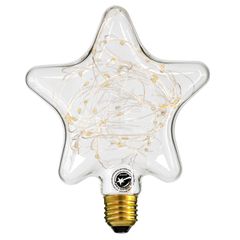 Λάμπα E27 DSC125 Deco Star SMD LED Copper String 2W 160 lm 320° AC 85-265V Edison Retro με Διάφανο Γυαλί Θερμό Λευκό 2700 K