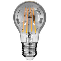 Λάμπα E27 A60 Γλόμπος LED LONG FILAMENT 8W 800 lm 320° AC 85-265V Edison Retro με Φιμέ Γυαλί Θερμό Λευκό 2700 K Dimmable