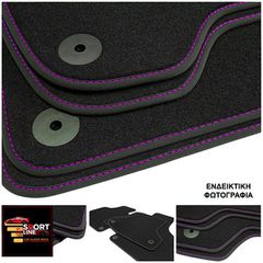 KIA SOUL 2008-2013 ΠΑΤΑΚΙΑ ΜΟΚΕΤΑ SPORT LINE ΜΑΥΡΟ ME ΡΟΖ ΡΑΦΗ - ΡΟΖ ΚΕΝΤΗΜΑ  SOUL ΣΕΤ 4ΤΜΧ