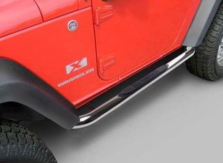 Σκαλοπάτια inox σωληνωτά γα Wrangler JK
