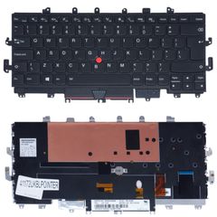 Πληκτρολόγιο - Laptop Keyboard για Lenovo Thinkpad X1 Yoga 1st Gen Type 20FQ 20FR 20FQ20FR 01AV292 00PA042 01AX828 00JT867 SN20H34920 UK Backlight Pointer Βlack ( Κωδ.41172UKBLPOINTER )