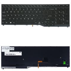 Πληκτρολόγιο - Laptop Keyboard για Fujitsu LifeBook E458 E459 E558 E559 E4511 E5510 E5511 ME15A ME15B CP724609-03 FJM16K13US6D653 US Pointer Βlack ( Κωδ.41179USPOINTER )