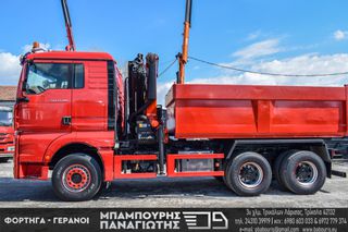 Ανατροπή + Γερανός MAN 2007 33.480 TGA 6X4 & PALFINGER 16502 D-thumb-9