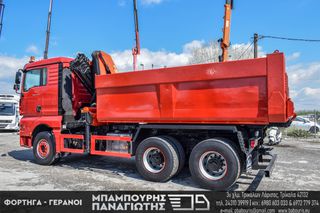 Ανατροπή + Γερανός MAN 2007 33.480 TGA 6X4 & PALFINGER 16502 D-thumb-11
