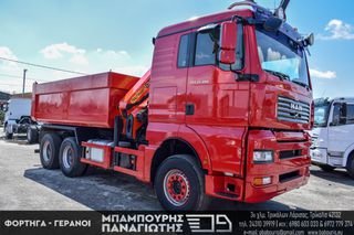 Ανατροπή + Γερανός MAN 2007 33.480 TGA 6X4 & PALFINGER 16502 D-thumb-27