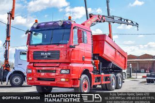 Ανατροπή + Γερανός MAN 2007 33.480 TGA 6X4 & PALFINGER 16502 D-thumb-36