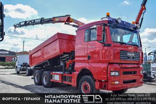 Ανατροπή + Γερανός MAN 2007 33.480 TGA 6X4 & PALFINGER 16502 D-thumb-37