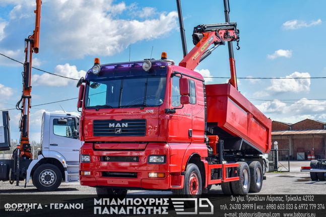 Ανατροπή + Γερανός MAN 2007 33.480 TGA 6X4 & PALFINGER 16502 D