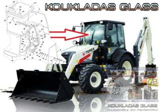 ΤΖΑΜΙΑ TEREX TX760 TX760B TX820 TX860 TX860SX TX865SX TX880SX TX880 ELITE TX960 TX980 ELITE 1998 - 2011 ΚΡΥΣΤΑΛΛΑ ΚΑΜΠΙΝΑΣ ΠΑΡΜΠΡΙΖ