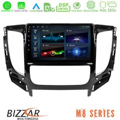 Bizzar m8 Series Mitsubishi L200 2016-  Fiat Fullback (Auto A/c) 8core Android13 4+32gb Navigation Multimedia Tablet 9" u-m8-Mt0719