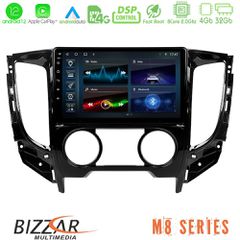 Bizzar m8 Series Mitsubishi L200 2016-  Fiat Fullback (Manual A/c) 8core Android13 4+32gb Navigation Multimedia Tablet 9" u-m8-Mt0620