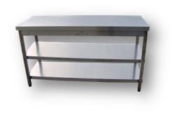 Τραπέζι εργασίας με ενδιάμεσο ράφι 140x70x86