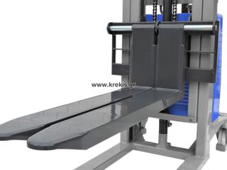 Graecus 2025 WFE10S Ημι-ηλεκτρικό παλετοφόρο ανυψωτικό 1T-thumb-4