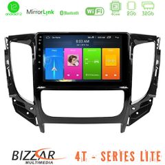 Bizzar 4t Series Mitsubishi L200 2016-> & Fiat Fullback (Auto A/c) 4core Android13 2+32gb Navigation Multimedia Tablet 9" u-lvb-Mt0719