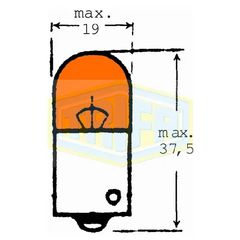 ΛΑΜΠΑ 12 10 RY10W ΦΛΑΣ ΠΑΡΑΚ ΠΟΡΤΟΚΑΛΙ 80306-005 TRIFA ΓΕΡΜ 1ΤΕΜ.