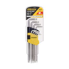 F.F. GROUP ΚΛΕΙΔΙΑ TORX ME TΡΥΠΑ ΠΟΛΥ ΜΑΚΡΙΑ (T10-15-20-25-27-30-40-45-50), ΣΕΤ 9 ΤΜΧ (34756)