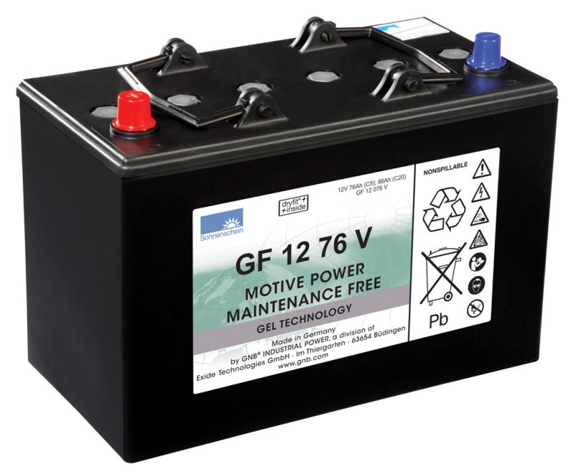 Μπαταρία Sonnenschein GF 12 076 V (12V 86Ah) GEL τεχνολογίας