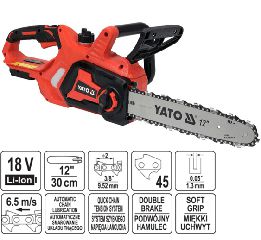 Αλυσοπρίονο Μπαταρίας 18V 3.3kg με Λάμα 30cm Solo YATO YT-828138-thumb-2