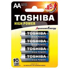 TOSHIBA ΜΠΑΤΑΡΙΑ AA (4τεμ.) ΑΛΚΑΛIKH - (ΜΕ ΦΟΡΟ )