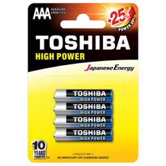 TOSHIBA ΜΠΑΤΑΡΙΑ AAA (4τεμ.) ΑΛΚΑΛIKH - (ΜΕ ΦΟΡΟ )