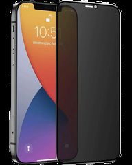 Full Glue Privacy Tempered Glass 3D for iPhone 16 Plus black frame