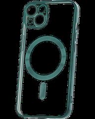 MagSafe TPU Color Chrome Case protect lens for iPhone 15 green