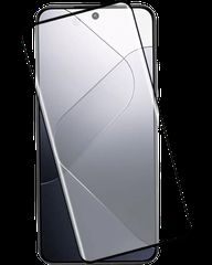Full Glue Tempered Glass 5D for Xiaomi Redmi Note 14 Pro Plus 5G black frame