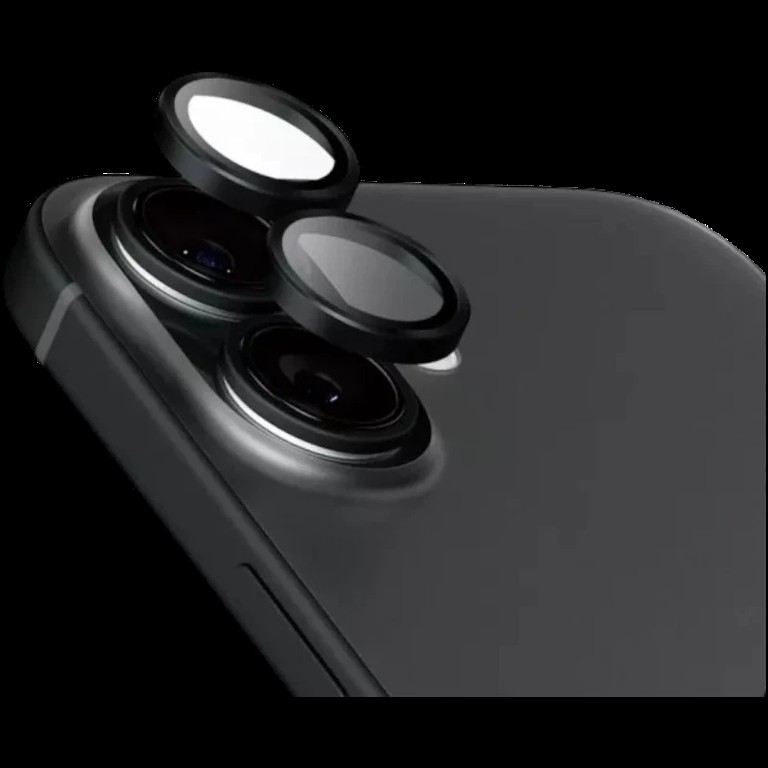 Camera Lens Protector Tempered Glass for iPhone 16 Black
