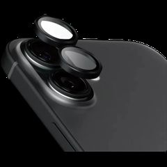 Camera Lens Protector Tempered Glass for iPhone 16 Black
