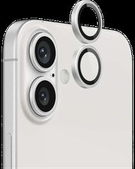 Camera Lens Protector Tempered Glass for iPhone 16 Plus Silver