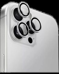 Camera Lens Protector Tempered Glass for iPhone 16 Pro Silver