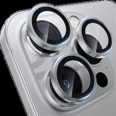 Camera Lens Protector Tempered Glass for iPhone 16 Pro Max Silver