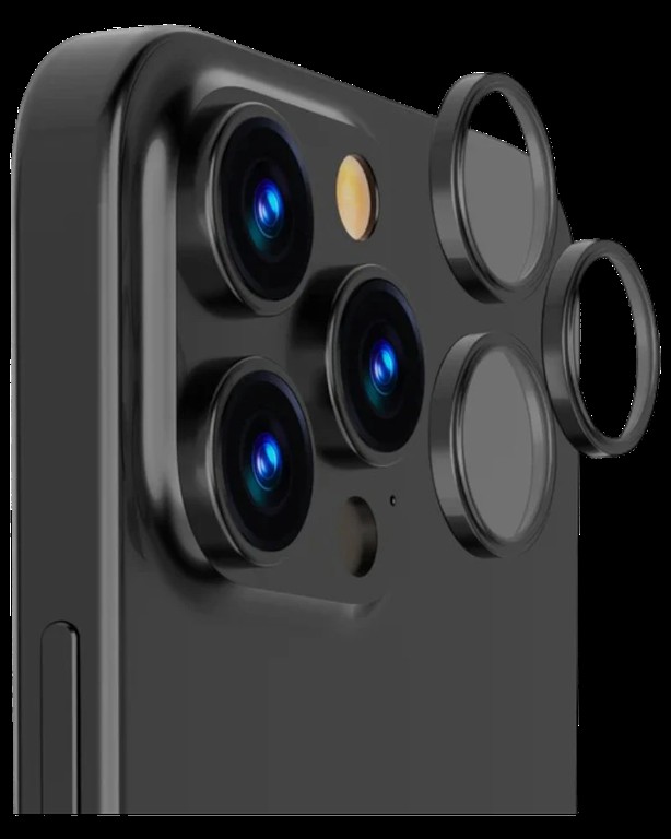 Camera Lens Protector Tempered Glass for iPhone 16 Pro Max Black