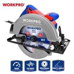 Δισκοπρίονο Χειρός 1700W (Profi) - Φ185mm, Βάθος Κοπής 64mm - WORKPRO WP471200CE