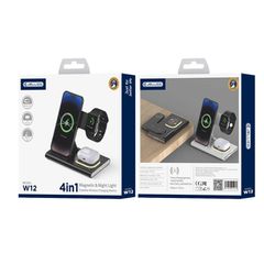 Ασύρματος Φορτιστής Κινητού 3in1 15W JELLICO W12 Black