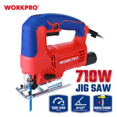 Σέγα Ηλεκτρική 710W (Profi) - Ρυθμιζόμενη, 3 Ρυθμίσεις Ταλάντωσης, Κοπή σε Ξύλο 65mm WORKPRO WP471000CE