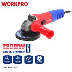 Γωνιακός Τροχός ρεύματος 1200W Φ125mm | 11000 rpm | WP472024 - Workpro