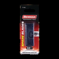 BENMAN ΛΑΜΕΣ ΜΑΥΡΕΣ ΓΙΑ ΚΟΦΤΗ ΜΟΚΕΤΑΣ 60x19x0,6mm (10τμχ) (71081)