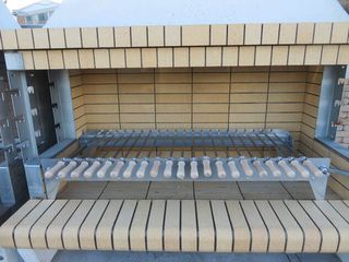 Κοντοσουβλιέρα 80 εκ. με θεσεις για 13 σούβλες inox-DOUKAS 80x45,5x20
