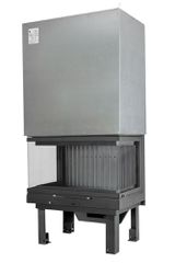 Ενεργειακό Τζάκι Πανοραμικό Τ-75 BG 15KW με Πλαϊνό Τζάμι 43cm (A75PABG) Με Πόρτα Ανοιγόμενη-Συρόμενη