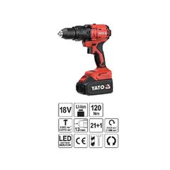 YATO COMBO 3XL ΣΕΤ ΔΡΑΠAΝΟΚΑΤΣΑΒΙΔΟ 120Nm + ΓΩΝΙΑΚΟΣ ΤΡΟΧΟΣ + ΠΙΣΤΟΛΕΤΟ SDS + 2Χ4Ah + 2ΤΣΑΝΤΑ (20100300)