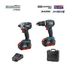 BBP5003 Σετ Δραπανοκατσάβιδο Κρουστικό & Παλμικό Κατσαβίδι 20V (2x4.0Ah) - 18V - 20V - BORMANN PRO (#078661)