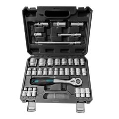 BHT5110 Σετ Καρυδάκια 1/2'' με Καστάνια & Προέκταση 33 Τεμάχια - 1/2" - BORMANN PRO (#077794)