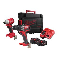 M18™ BLPP2A3-502X BRUSHLESS Σετ Κρουστικό Δραπανοκατσάβιδο 82Nm & Παλμικό Κατσαβίδι 190Nm 18V (2x5.0Ah) - 18V - 20V - MILWAUKEE (#4933492844)