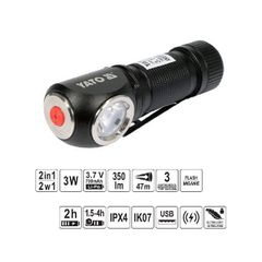 YATO ΦΑΚΟΣ LED ΚΕΦΑΛΗΣ 2 ΣΕ 1 300lm 3W YT-08597 (20008597)